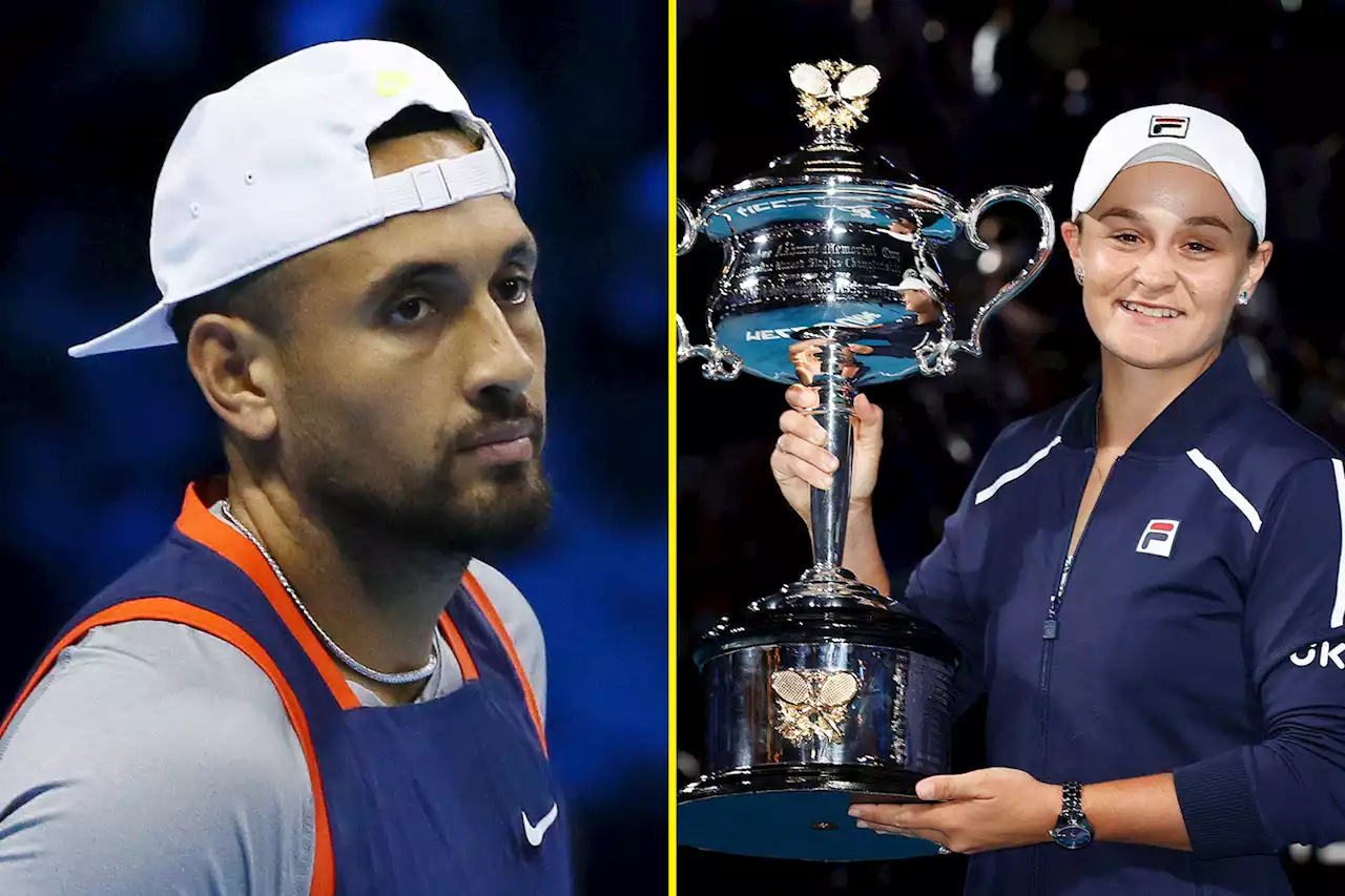 Kyrgios rages as Barty beats him to award despite retiring in March