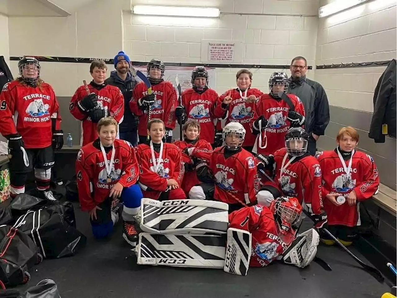 U13 hockey tournament hosts collect donations for food bank - Terrace Standard