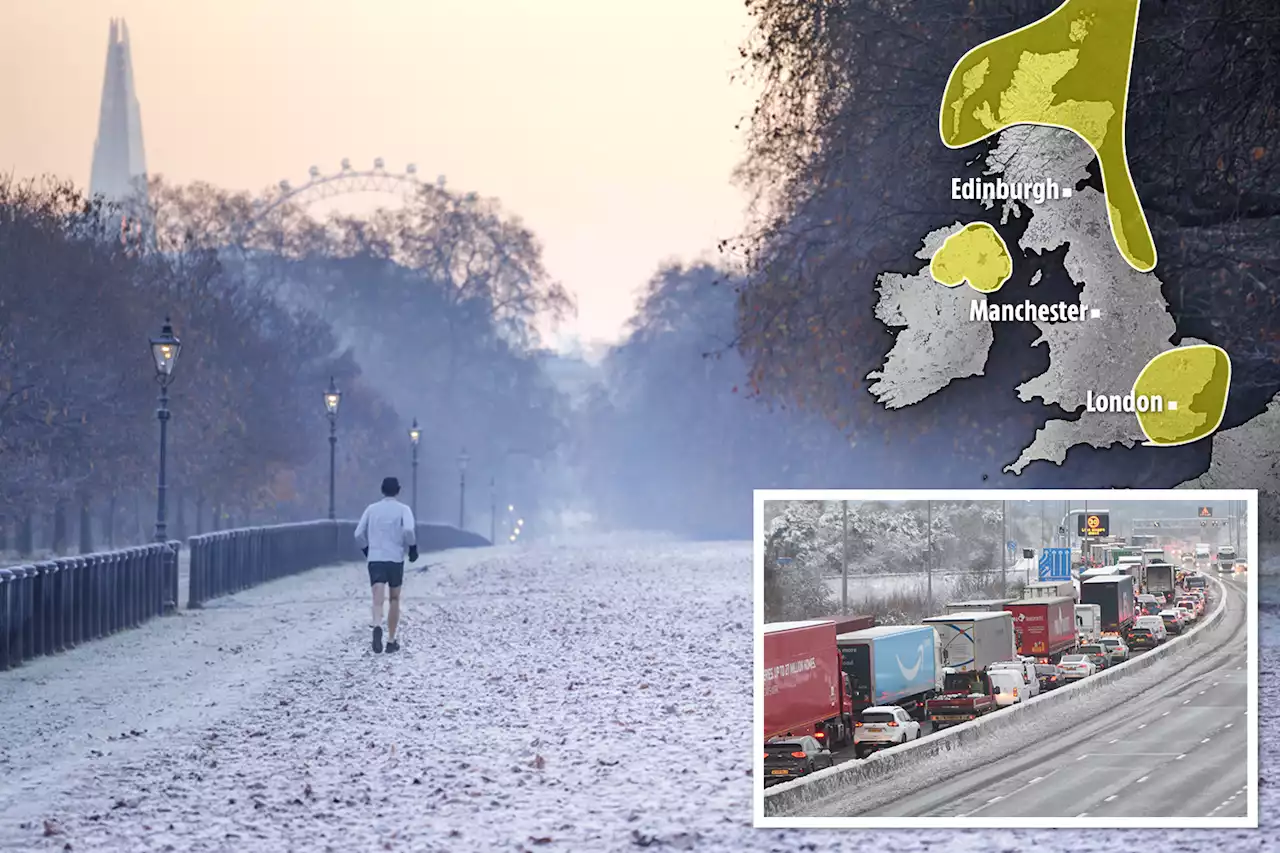 Brits brace for freezing day as temperatures dip to -15C & icy fog sweeps in