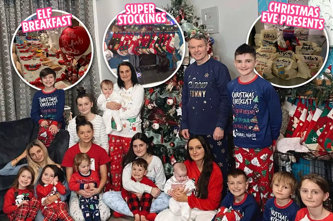 Inside Britain's biggest family The Radford's family Christmas traditions