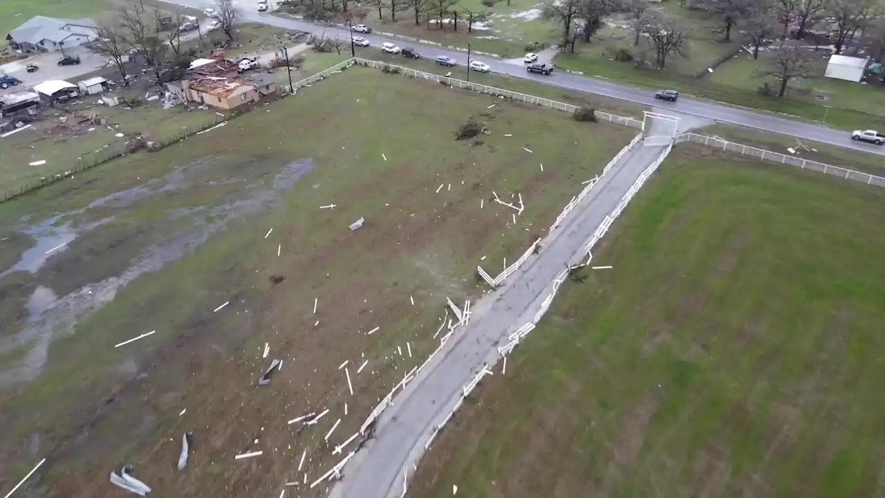 First Look At Tornado Damage In Fort Worth Area - Videos from The Weather Channel