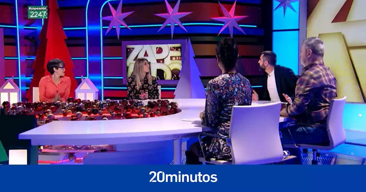 La divertida conversación de Cristina Pedroche y Valeria Ros por su sitio en la mesa de 'Zapeando': 'Yo quiero bolas, aunque he traído las mías'