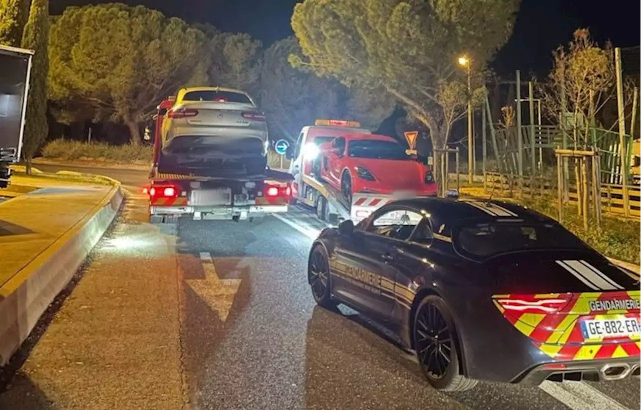 A fond sur l'A9, un Marseillais et un Montpelliérain faisaient la course