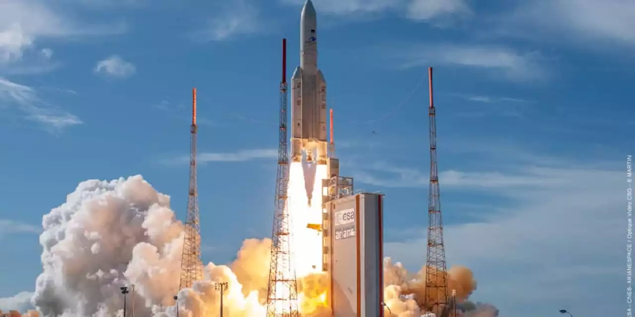 Ariane-Rakete bringt erfolgreich Wettersatelliten ins All