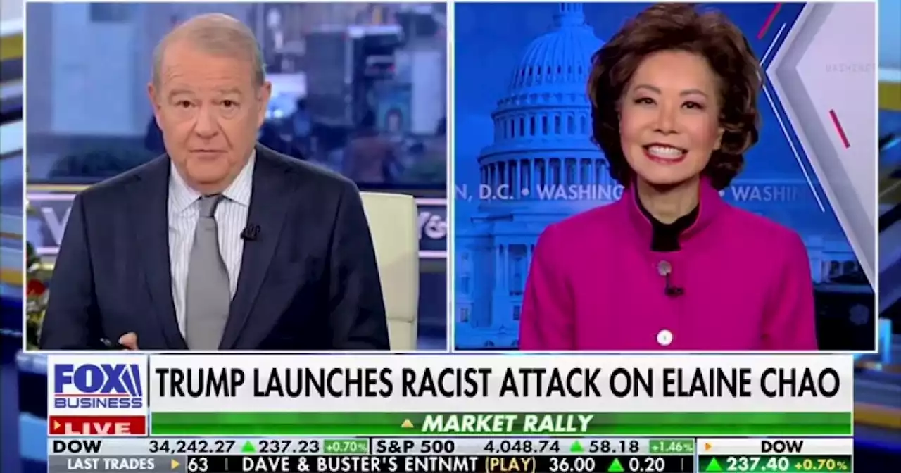 WATCH: Elaine Chao dismisses Trump attack, 'don't make a point of responding'