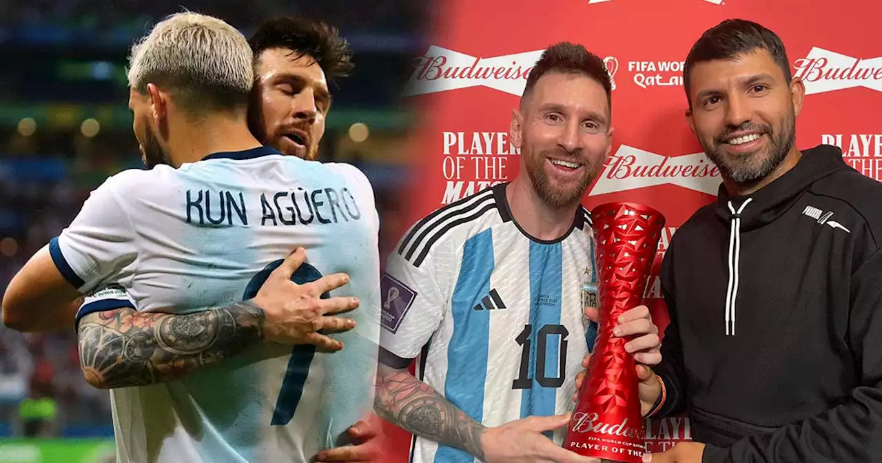 “Es una alegría inmensa darte este premio”: Kun Agüero luego de darle el MVP a Messi