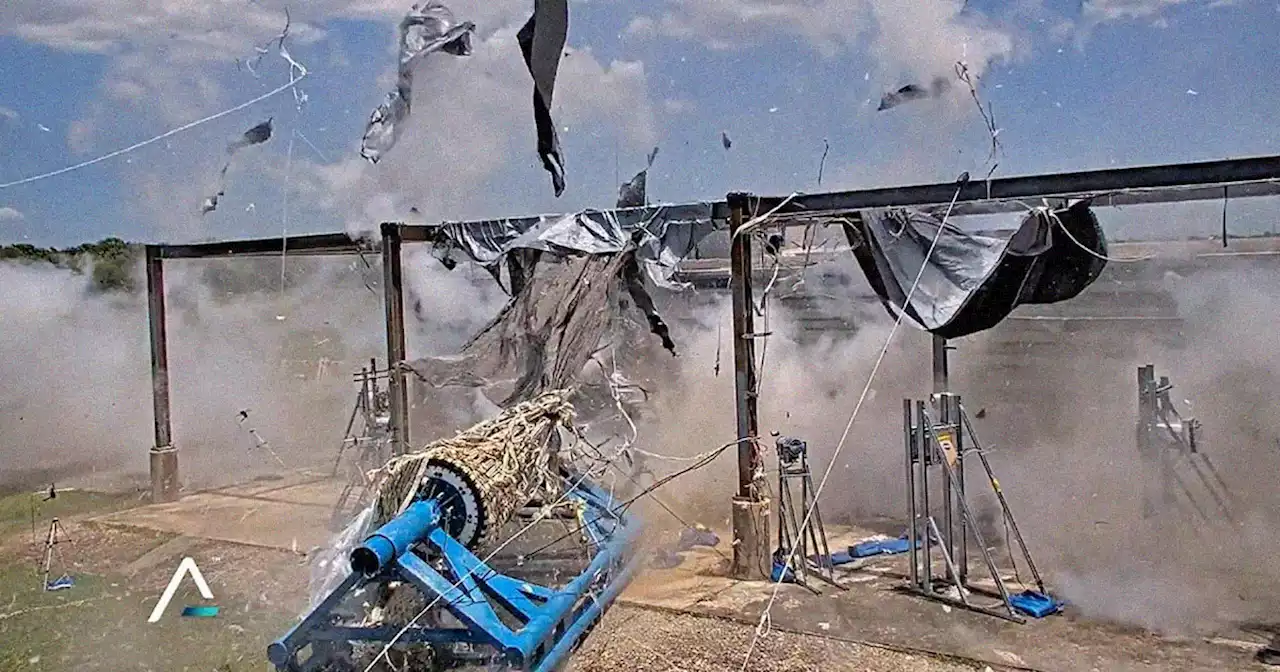 Experimental Inflatable Space Station Segment Explodes Violently