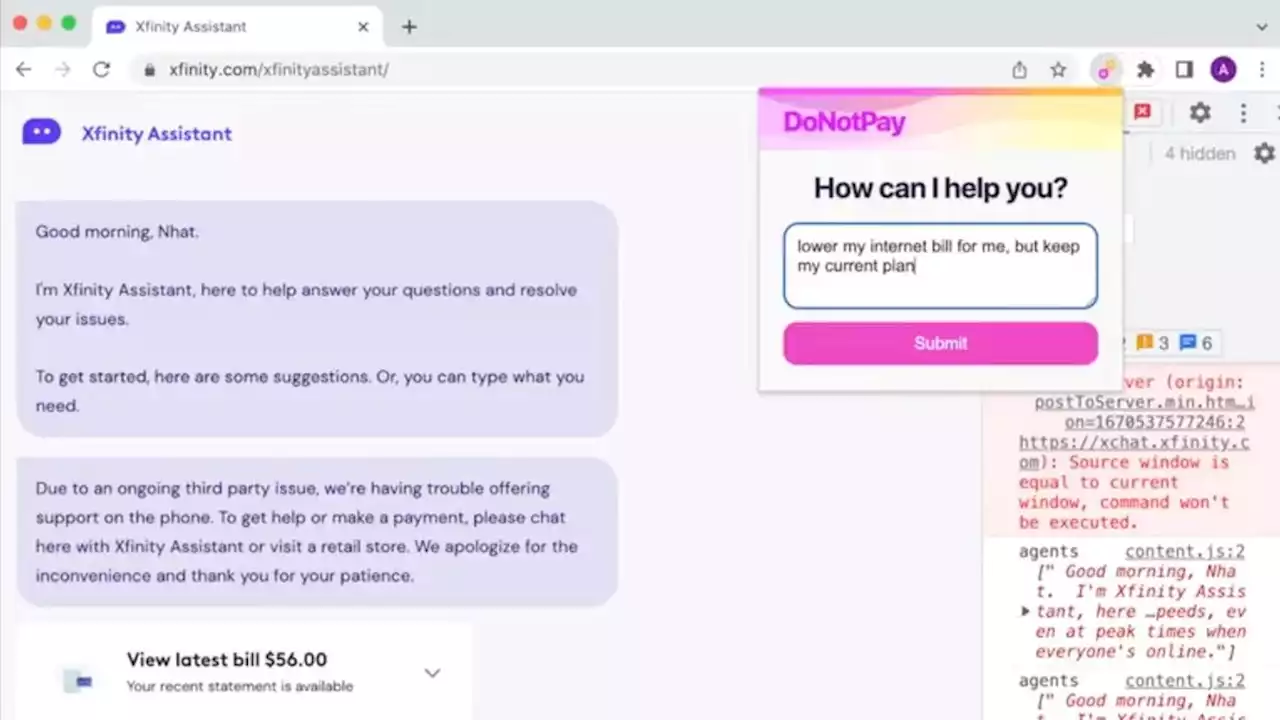 This Oddly Polite Chatbot Will Fight With Comcast Support So You Don't Have To