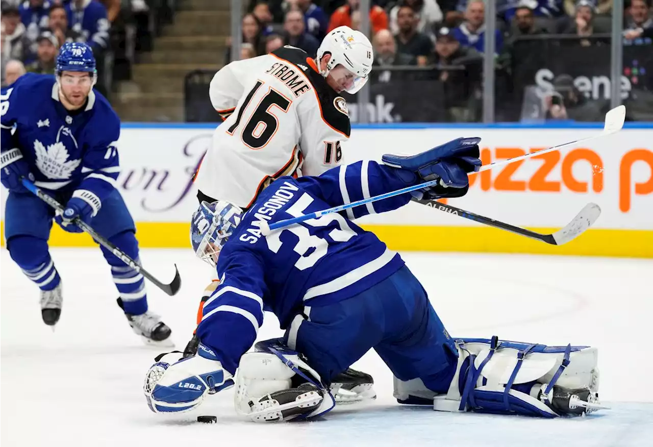 Marner’s point streak hits 23 games as Maple Leafs blank last-place Ducks