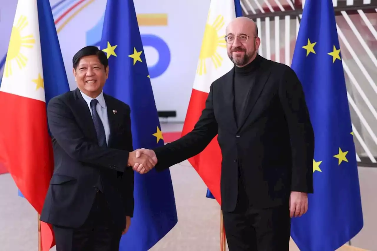 LOOK: Marcos meets with European Council President Michel in Belgium