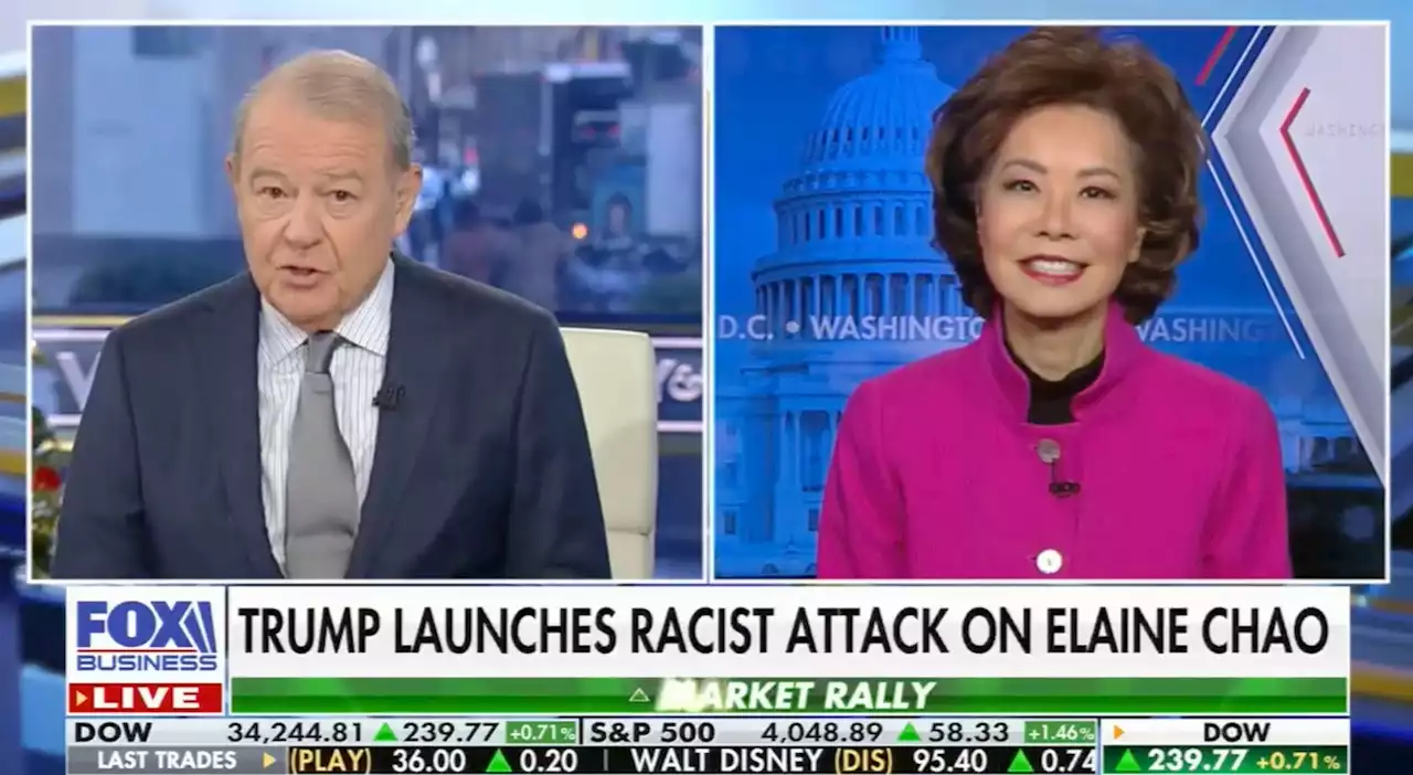 Fox Business Host Tells Elaine Chao 'We Were All Appalled' By Trump's Racist Post