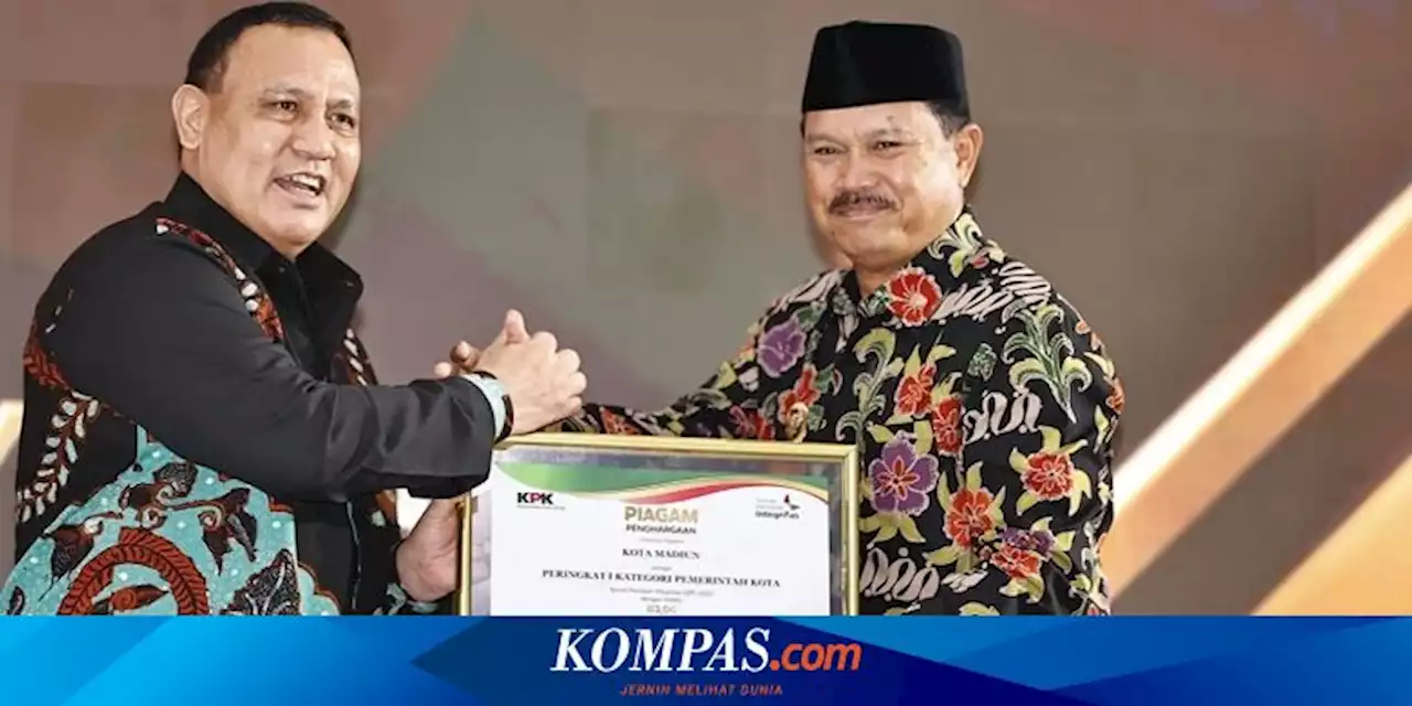 Pemkot Madiun Dapat Penghargaan SPI 2022, Walkot Maidi: Kerja Keras Berantas Korupsi Membuahkan Hasil