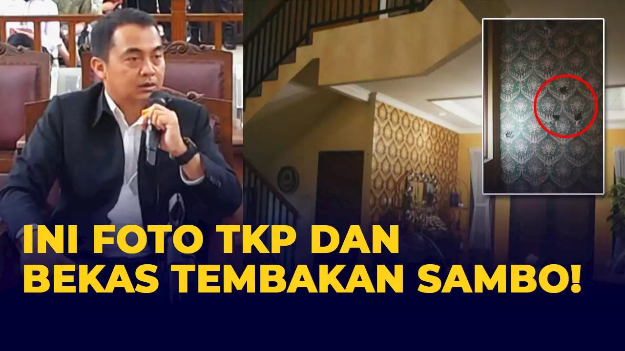 Foto Dalam Rumah Duren Tiga dan Bekas Tembakan Sambo Diperlihatkan di Sidang