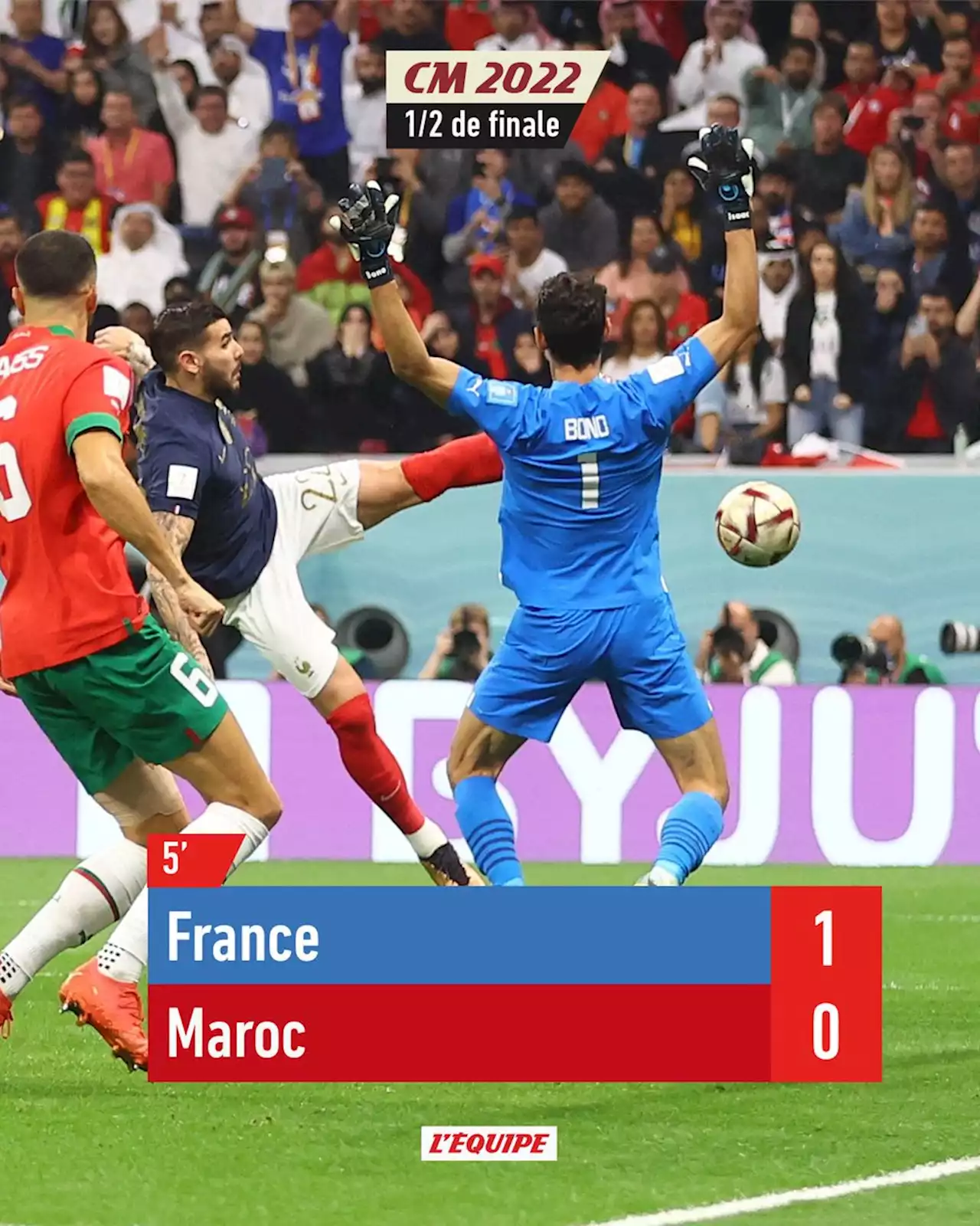 France - Maroc en direct, Demi-finales de Coupe du monde (14/12/2022)