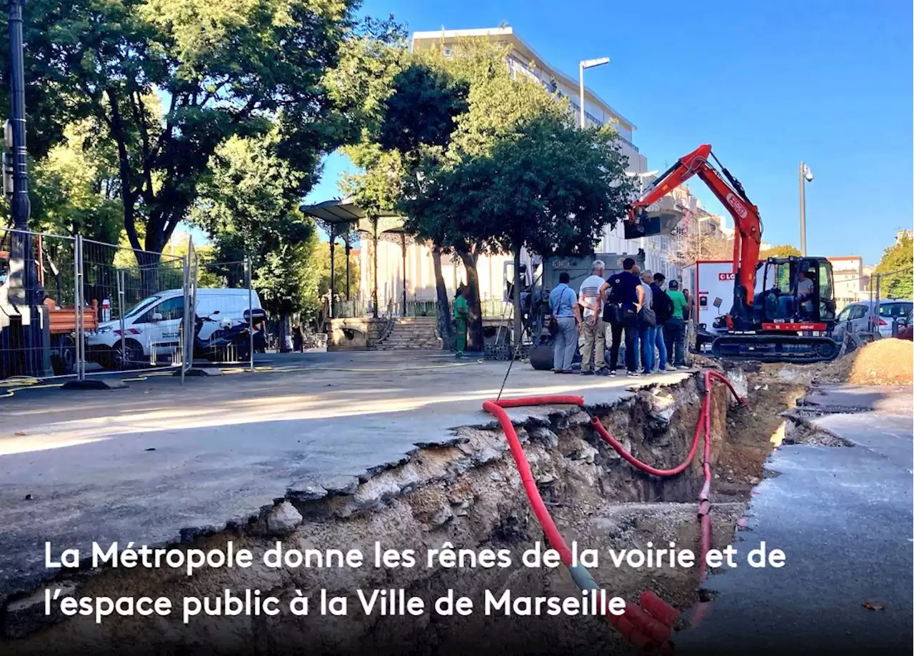 La Métropole donne les rênes de la voirie et de l'espace public à la Ville de Marseille