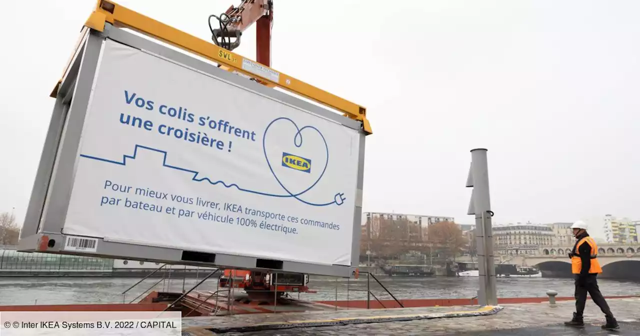 Ikea passe maintenant par la Seine pour livrer ses clients parisiens