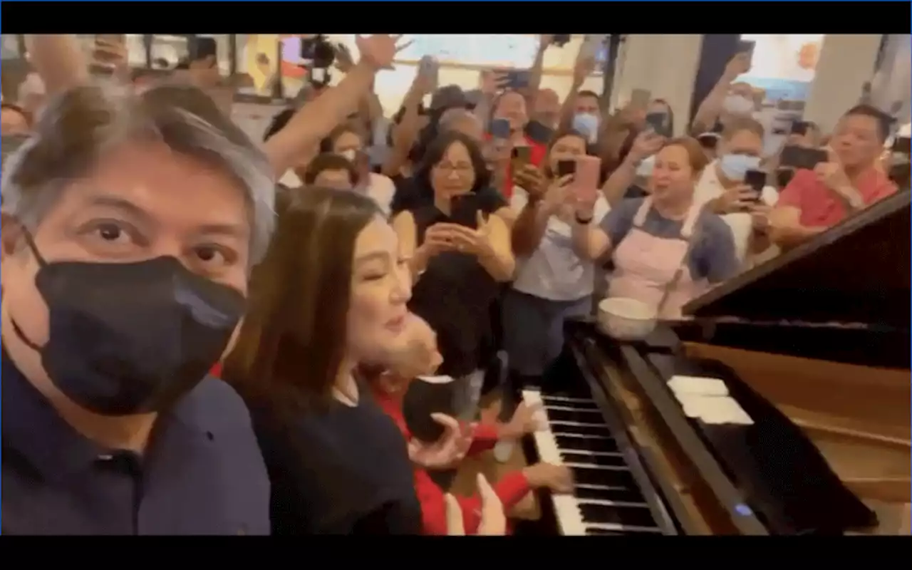 VIRAL! Sharon Cuneta surprises mall pianist