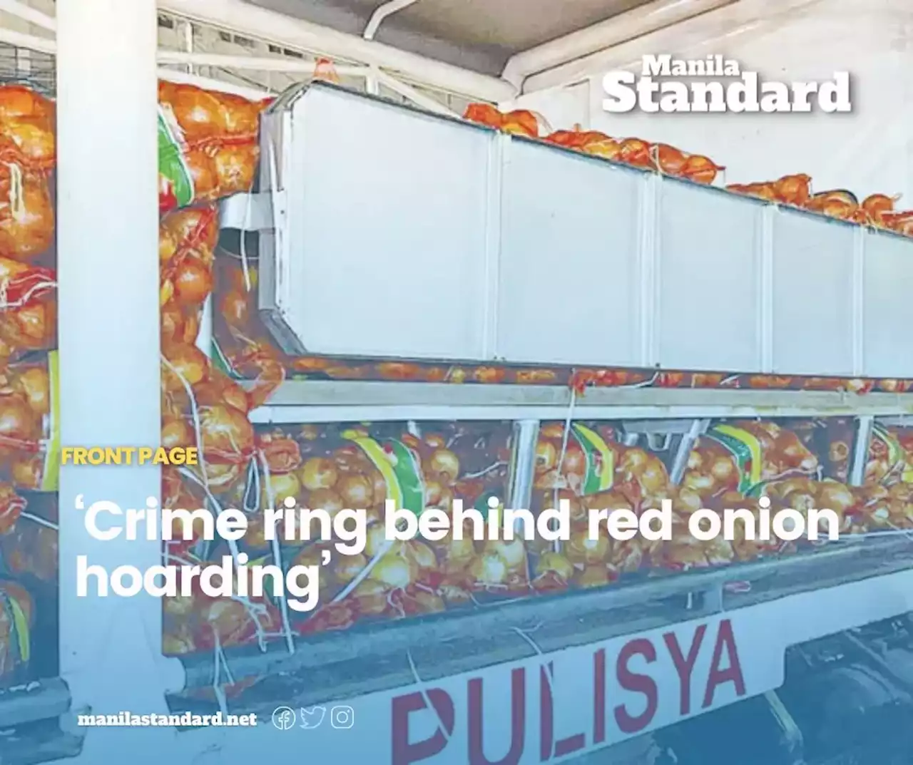 ‘Crime ring behind red onion hoarding’