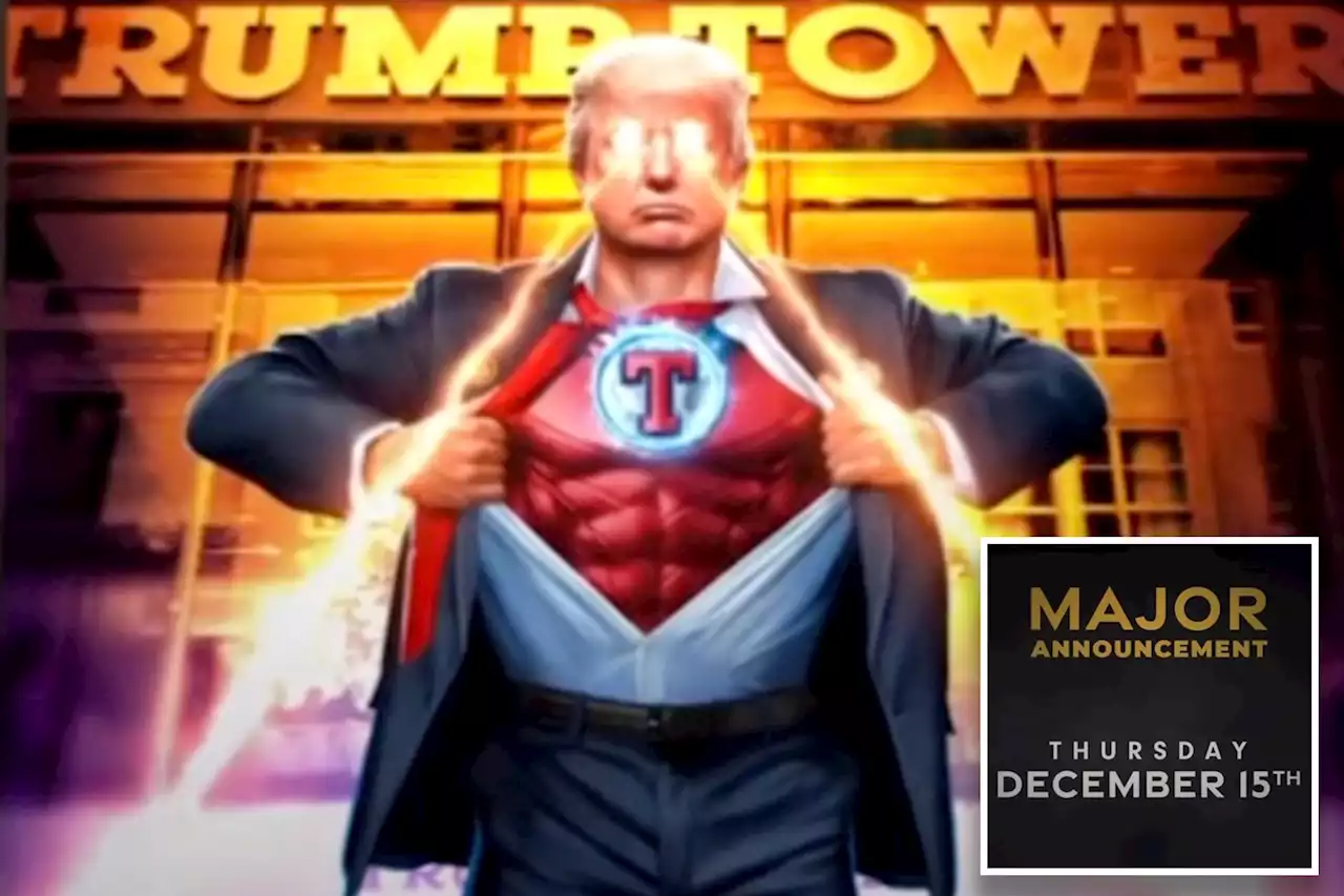 Donald Trump teases ‘major announcement’ with superhero cartoon video