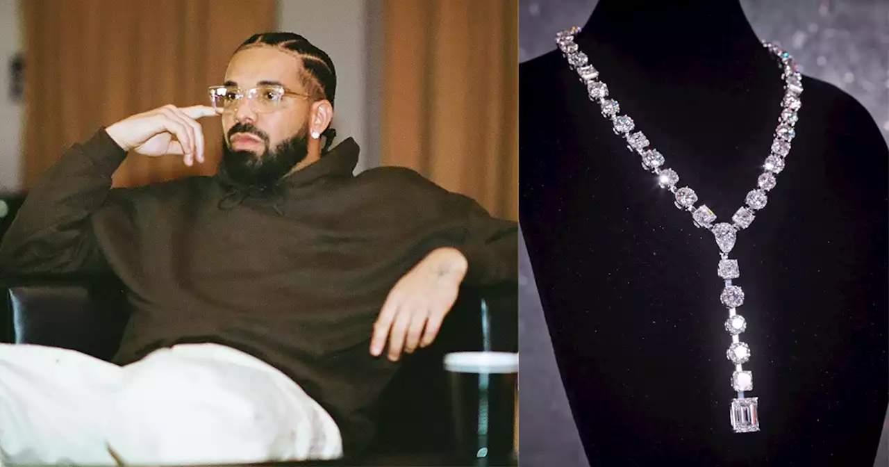 Drake gets custom necklace with 42 engagement ring diamonds for the times we wanted to propose