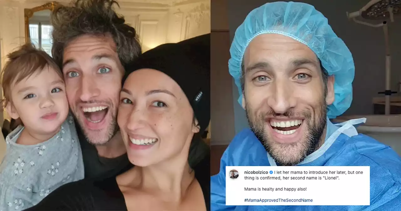 Nico Bolzico teases birth of second child: 'I'll let her mama introduce her later'