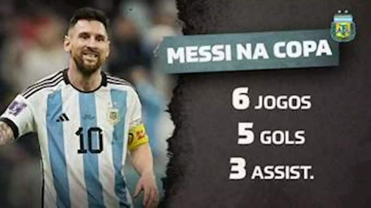 Messi fica a um gol de igualar marca de Pelé na Copa do Mundo