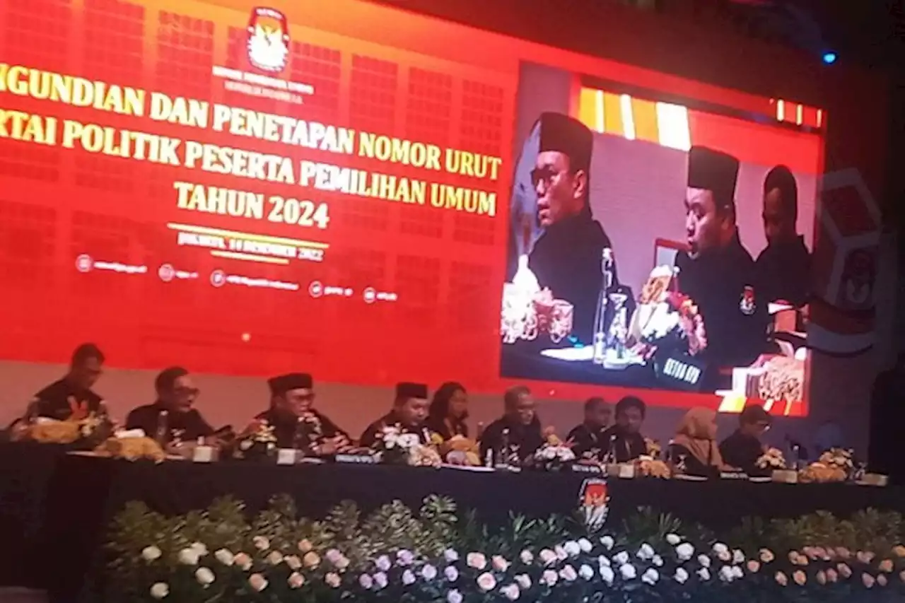 Parpol DPR Nyaman Nomor Lama, Ini Nomor Urut Seluruh Peserta Pemilu 2024