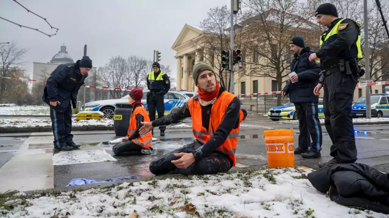 München: Klima-Kleber scheitern am Wetter