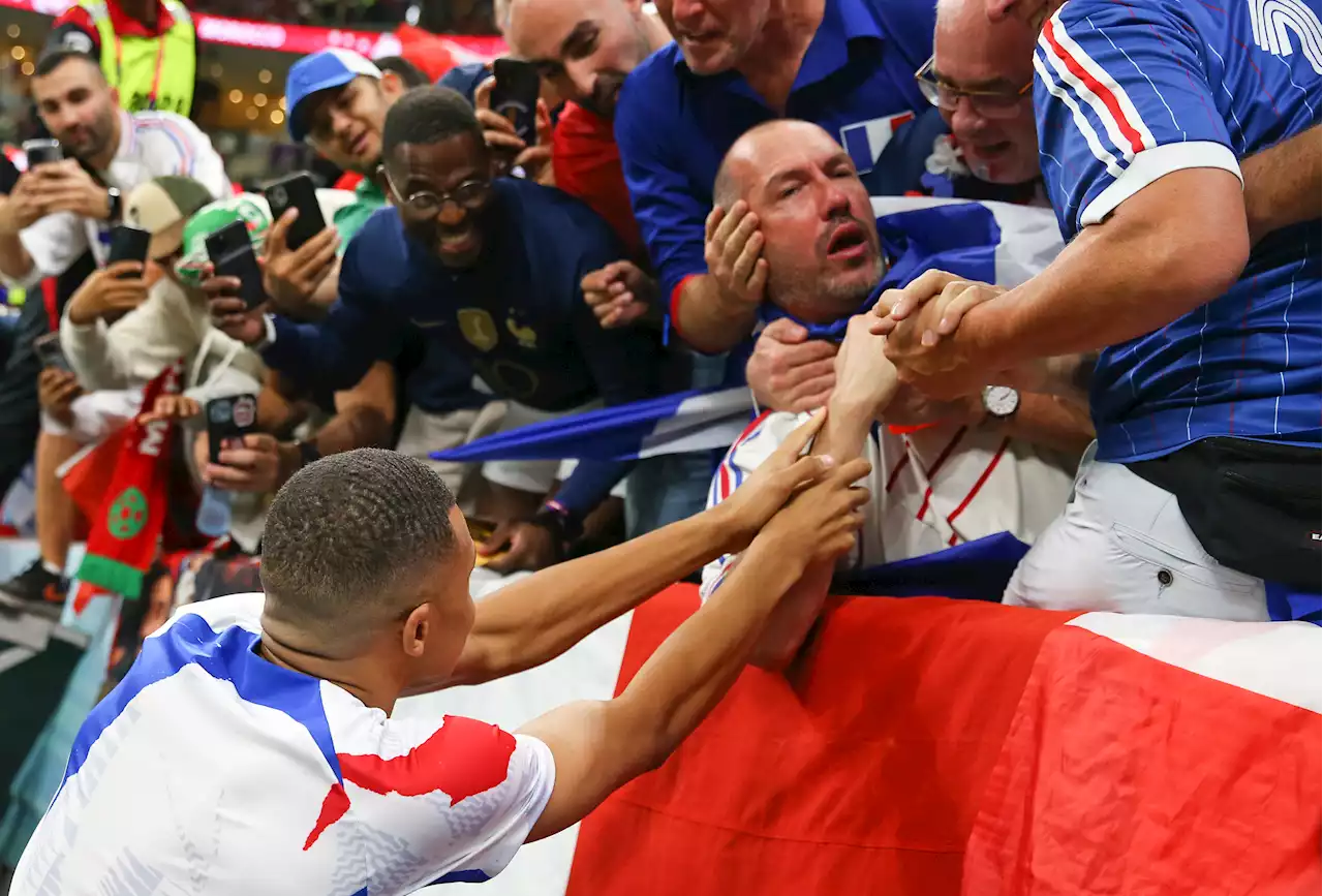 Mbappe comforts France fan after hitting them with wayward shot in warm-up