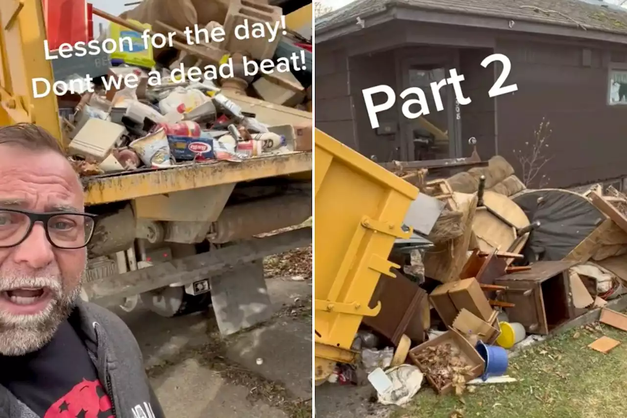 My customer didn't pay…my revenge was dumping truck full of rubbish on his drive