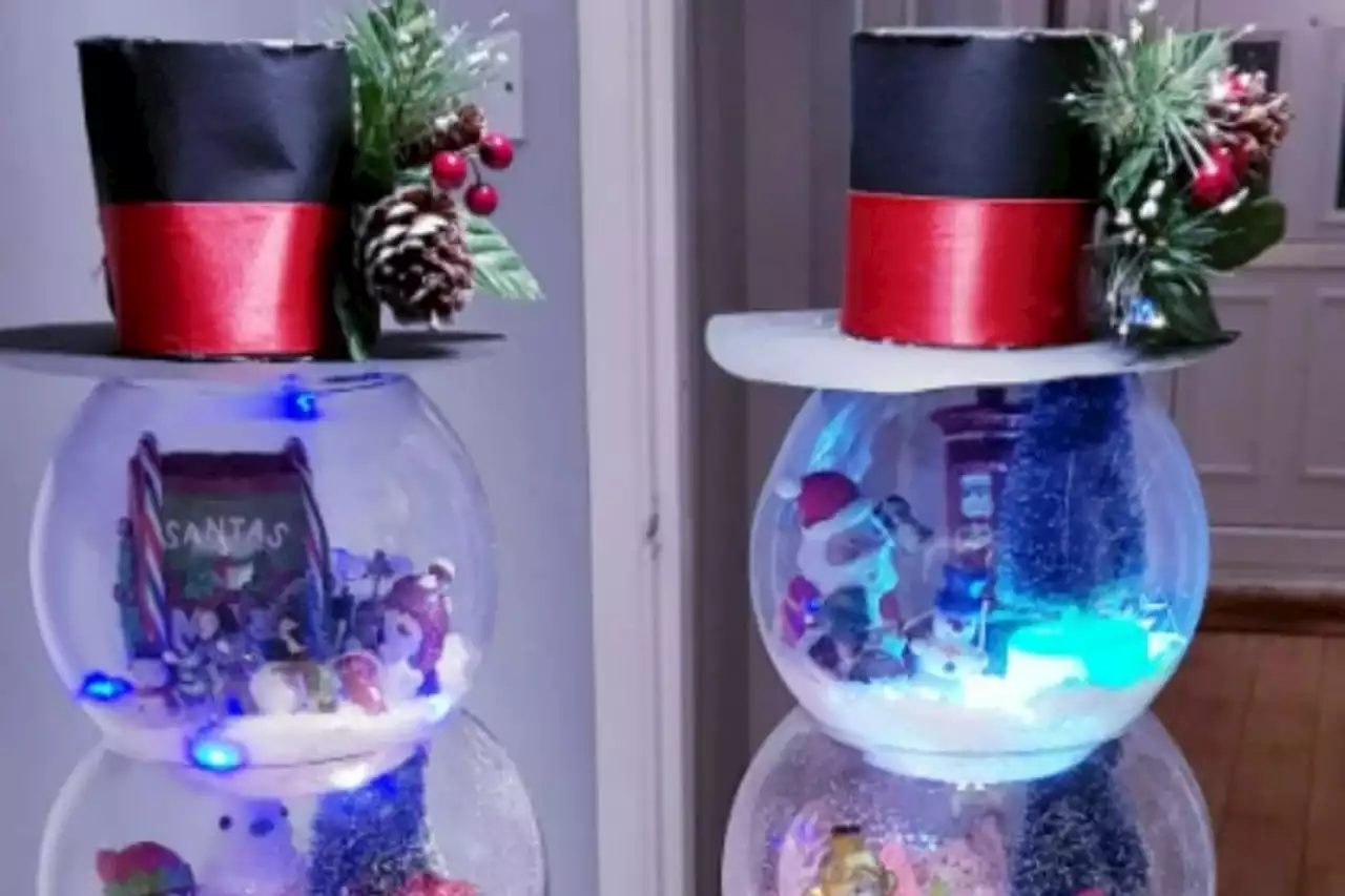 Woman shares genius snow globes she made using budget buys