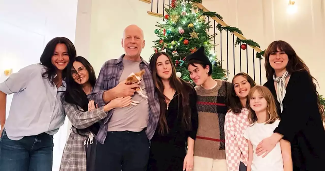 Demi Moore posts blended family pics with kids, Bruce Willis and wife Emma during holidays