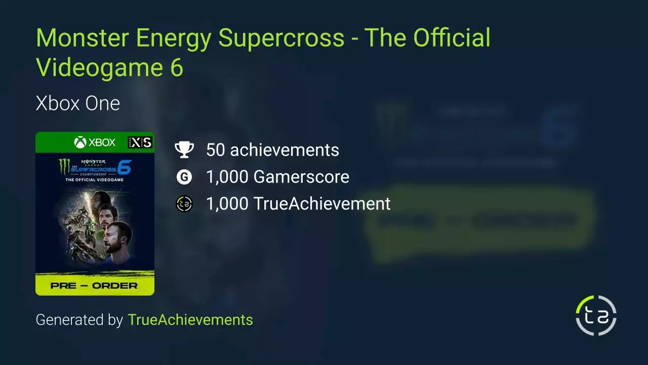 Monster Energy Supercross - The Official Videogame 6 Achievements