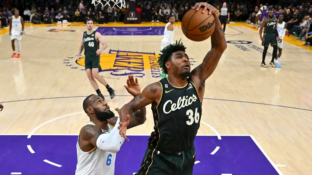 Marcus Smart courteously left the floor to vomit during the Celtics win over the Lakers