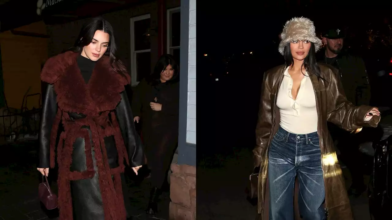 Kendall and Kylie Jenner Do Shearling Two Ways