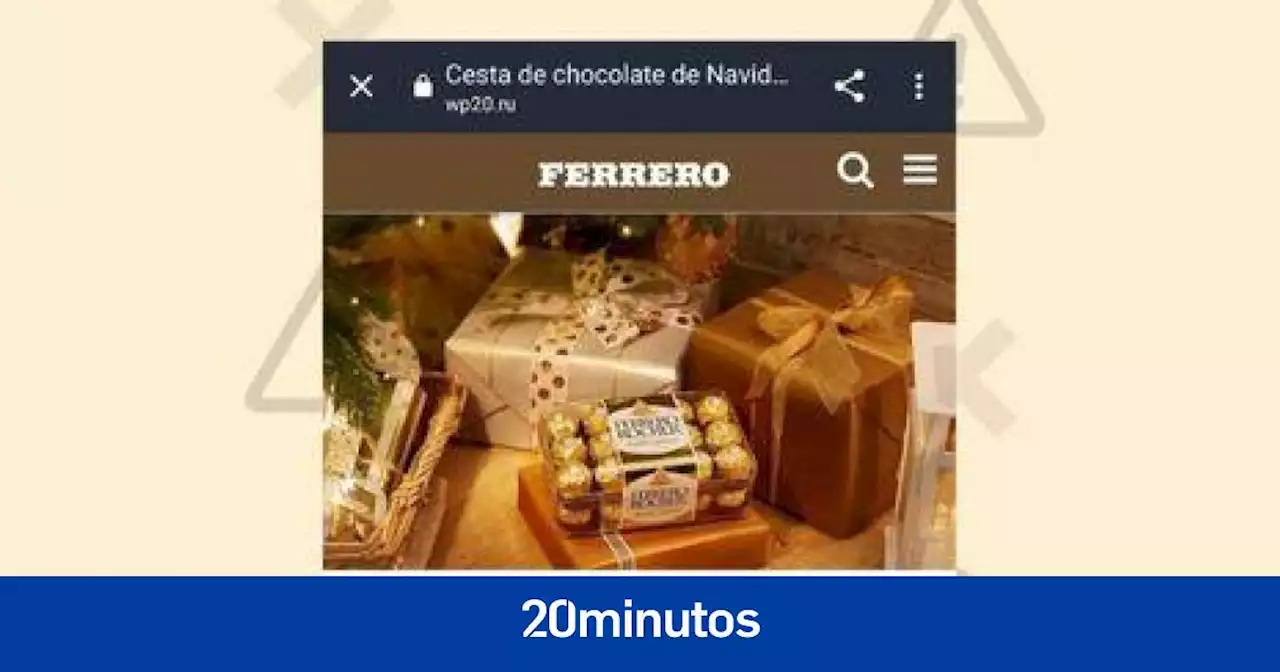 Cuidado con el falso sorteo de Ferrero Rocher para ganar una cesta de chocolates por Navidad