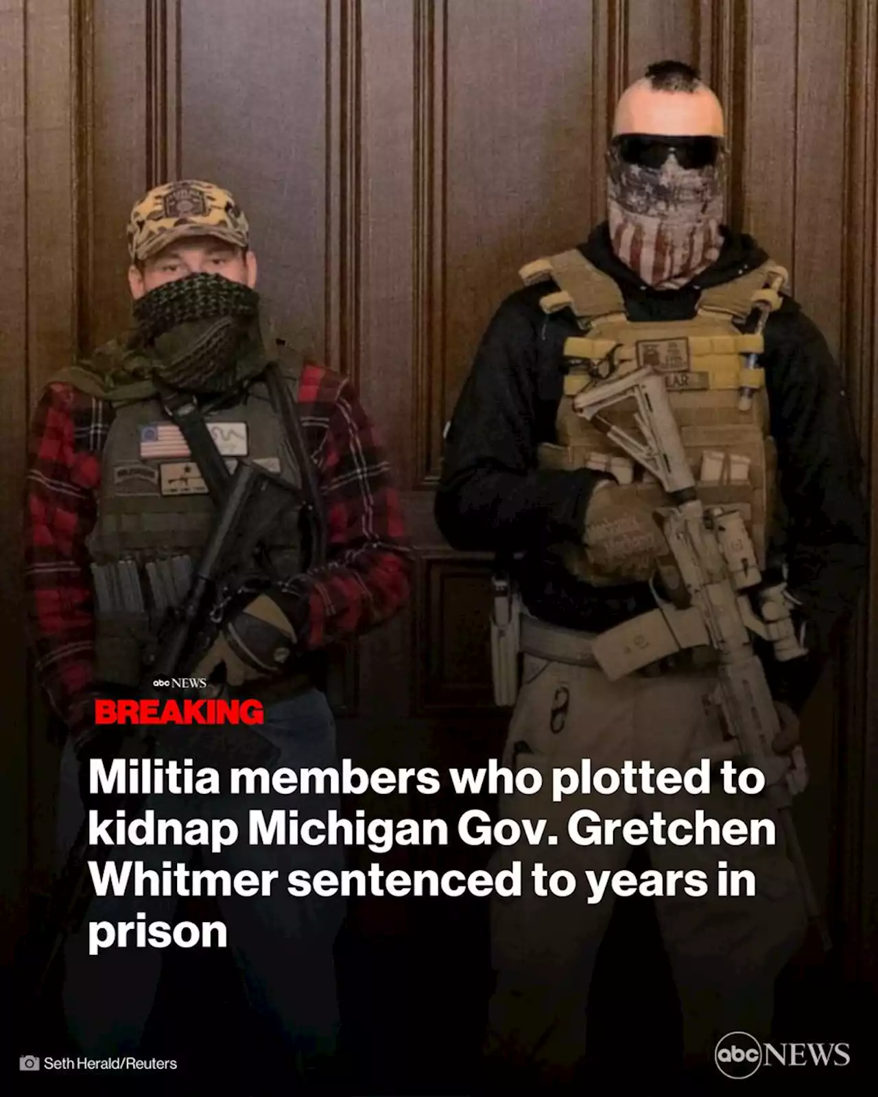 3 militia members who plotted to kidnap Michigan Gov. Gretchen Whitmer sentenced to years in prison