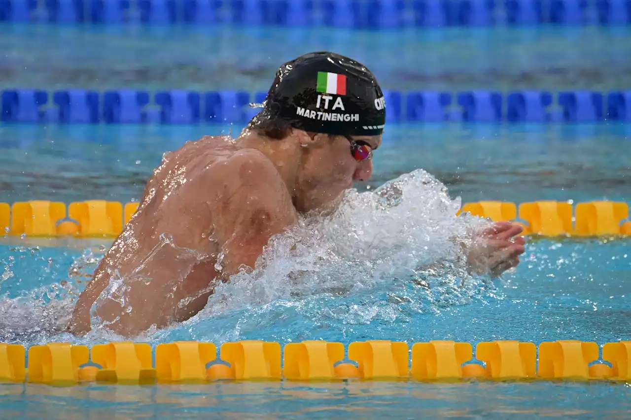 Nuoto, mondiali vasca corta: Martinenghi argento nei 100 rana