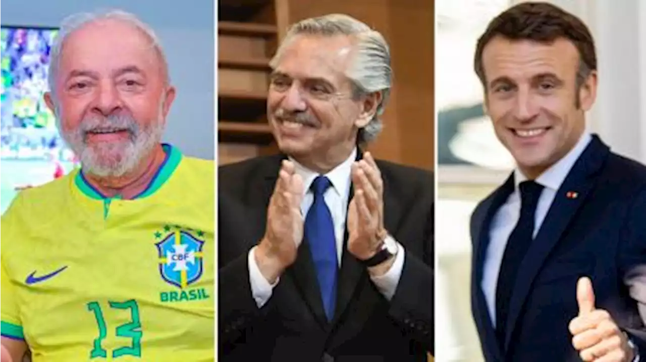 El divertido cruce entre Alberto Fernández, Lula y Macron por la final del domingo