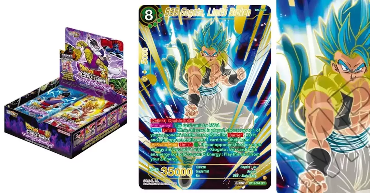 Dragon Ball Super Previews Fighter's Ambition: SSB Gogeta SPR