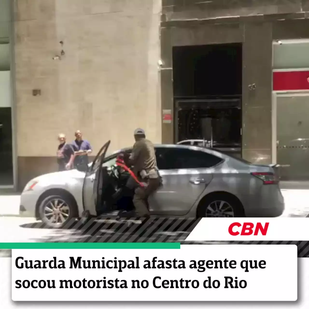 Guarda Municipal afasta agente que socou motorista no Centro do Rio