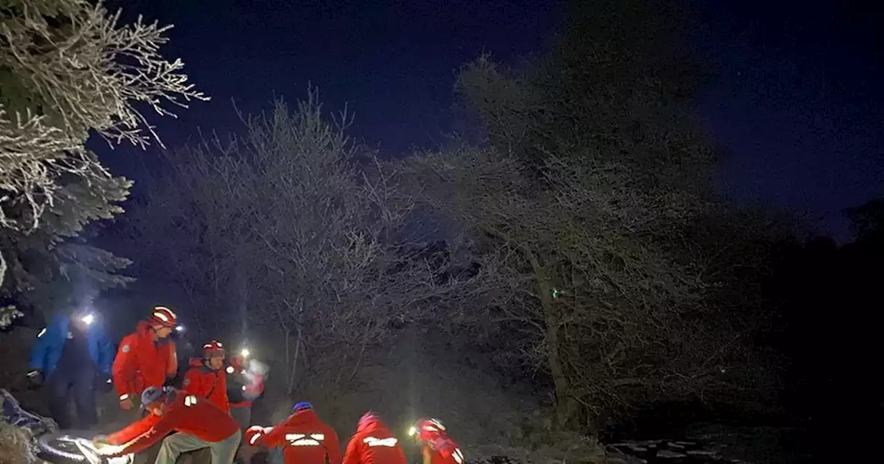 Walker who fell into freezing water saved by Scots mountain rescue team