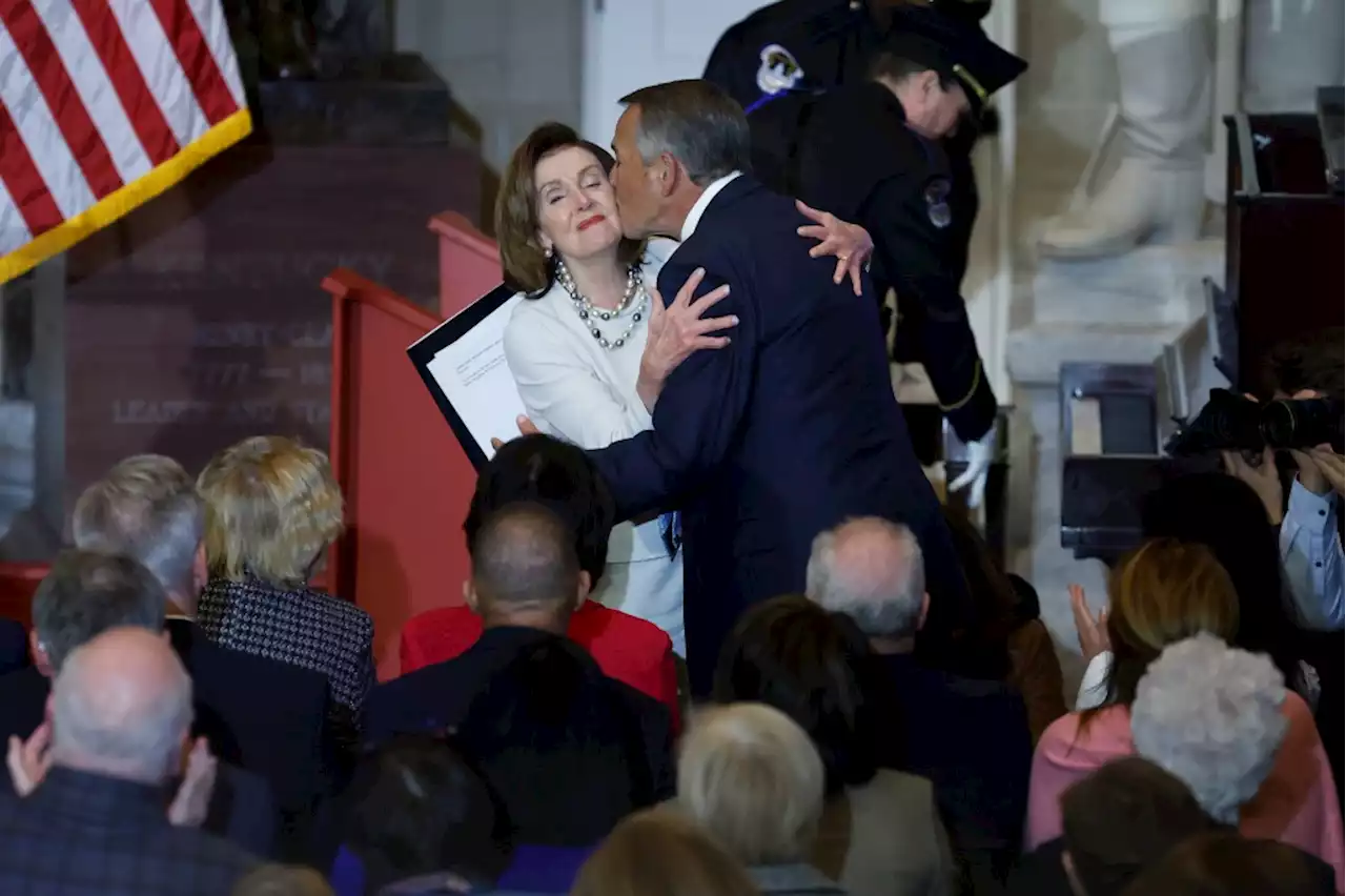 John Boehner Chokes Up As He Pays Tribute To Nancy Pelosi In Portrait Unveiling Ceremony