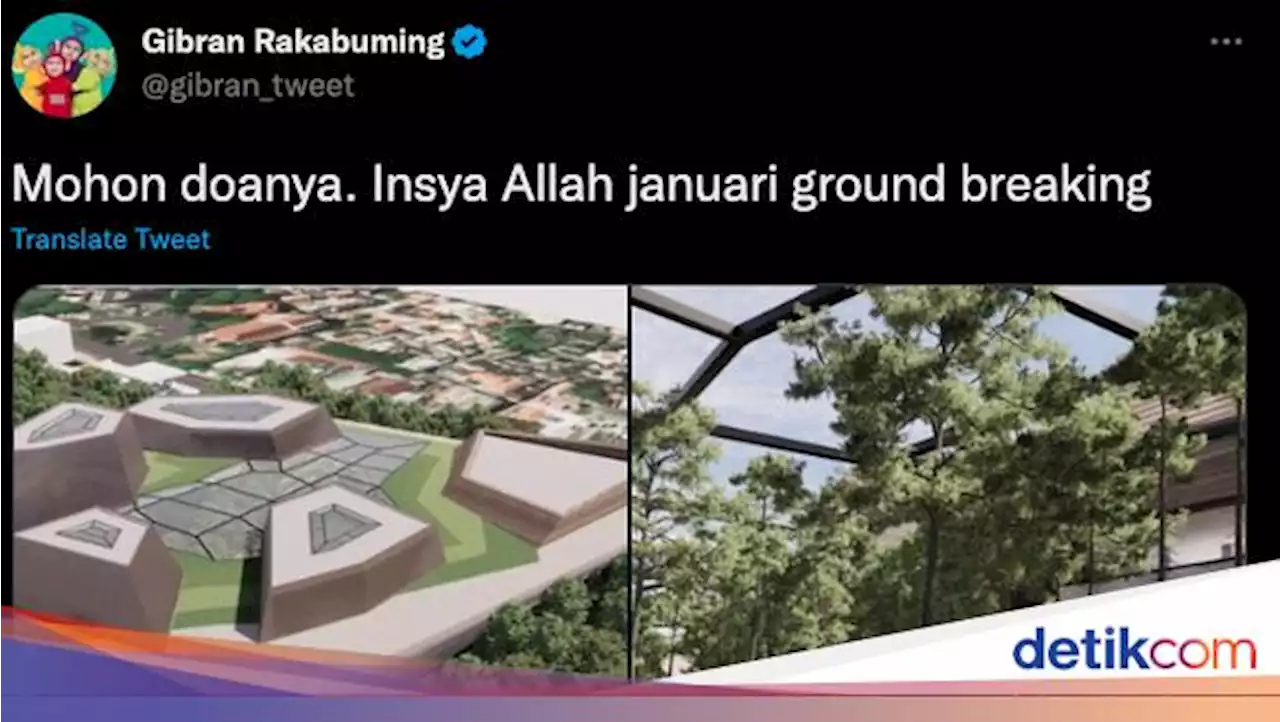 Gibran Bocorkan Desain Museum Sains dan Teknologi Solo, Begini Kemegahannya