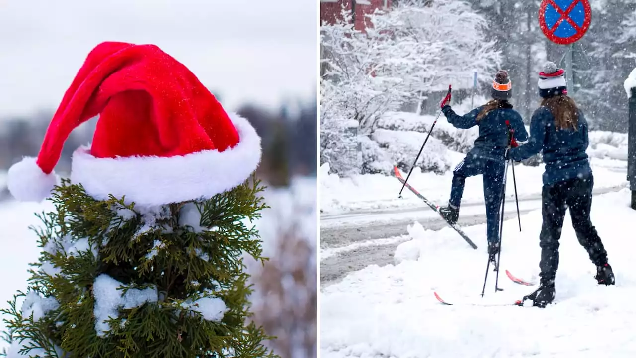 Efter snön väntas slask – men än finns hopp om en vit jul