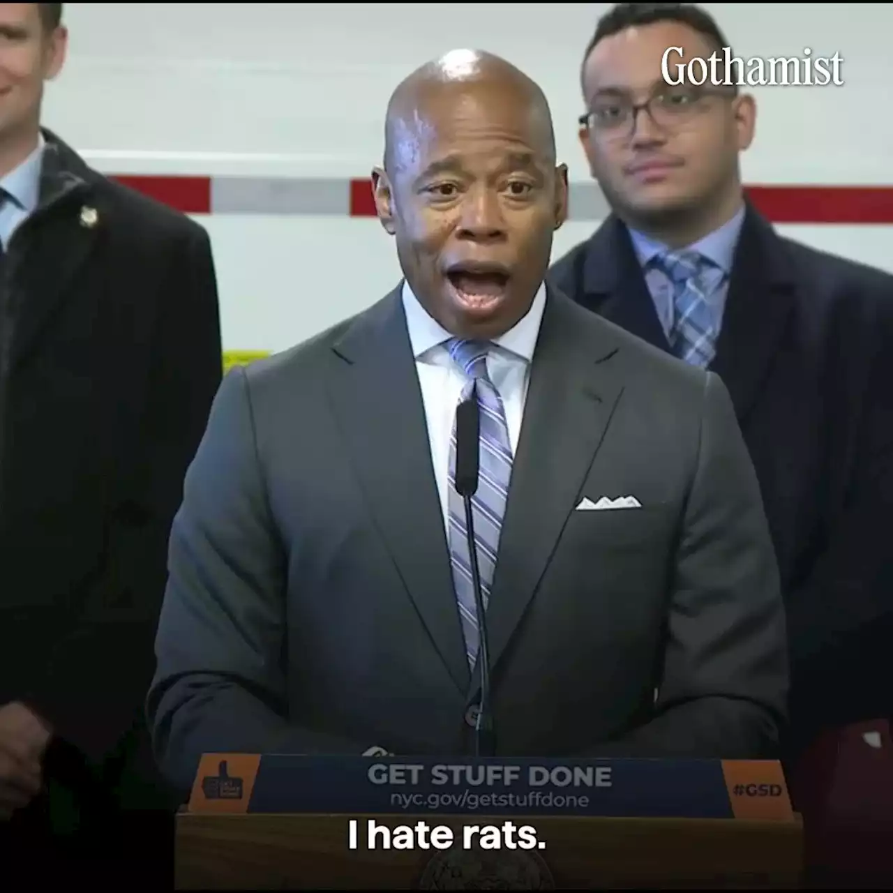 Watch Mayor Eric Adams tell NYC how much he hates rats