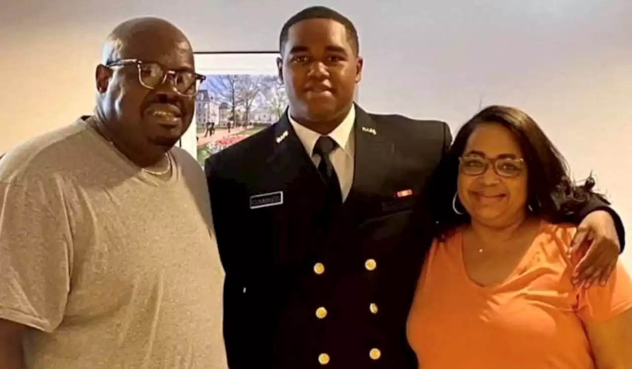 Man convicted in slaying of Houston mom celebrating son's induction into U.S. Naval Academy