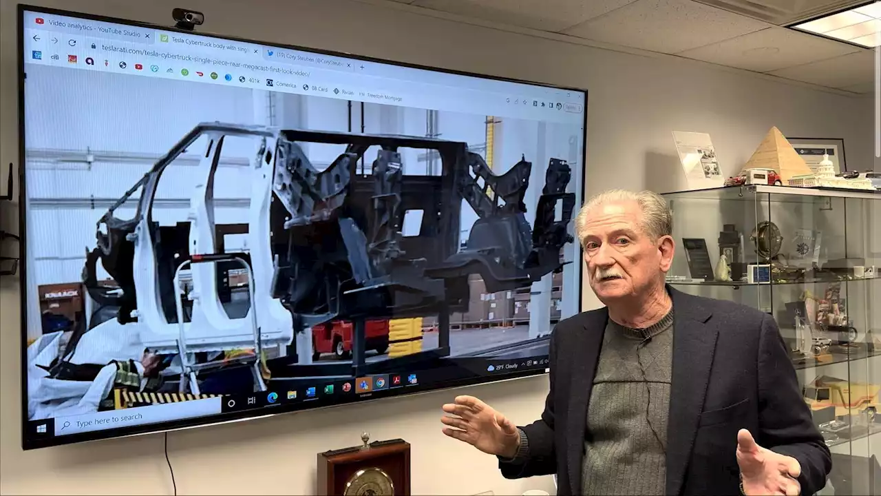 Sandy Munro Analyzes The Recent Tesla Cybertruck Frame Photo