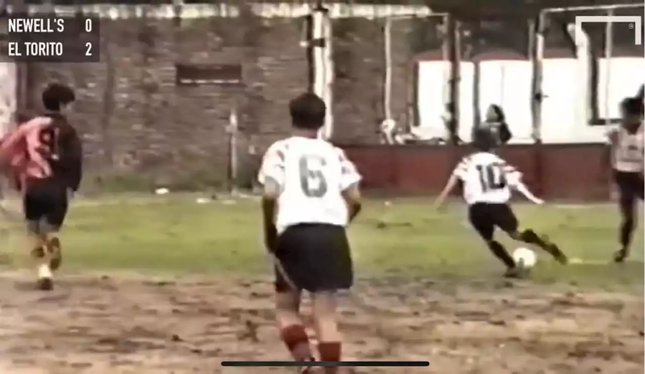 No ano em que Mbappé nasceu, Messi já dava show em campo pelo Newell's aos 12 anos; veja vídeo