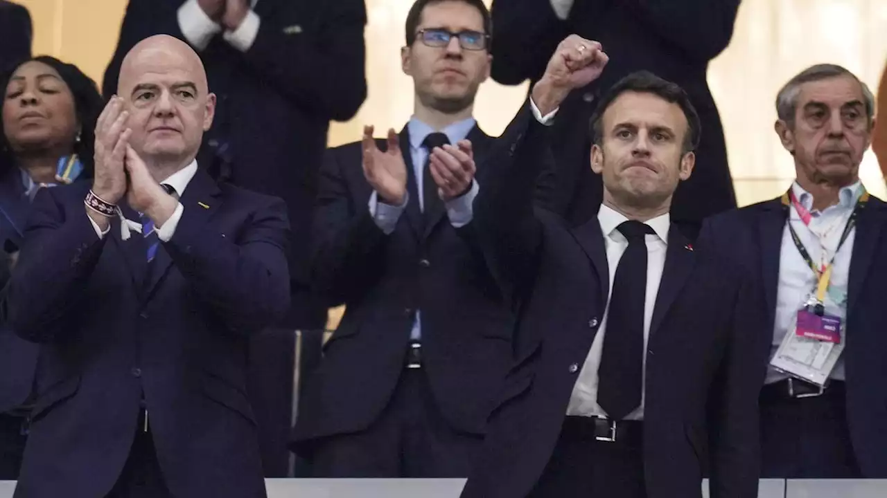 Prancis ke Final Piala Dunia 2022, Presiden Emmanuel Macron Hampiri Ruang Ganti Maroko